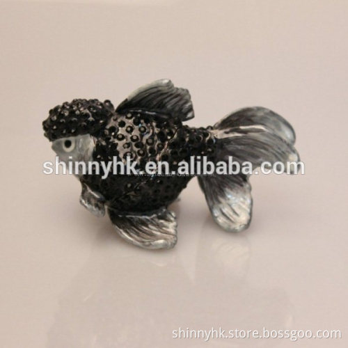 2015 handmade fish shape with the diamond jewelry box